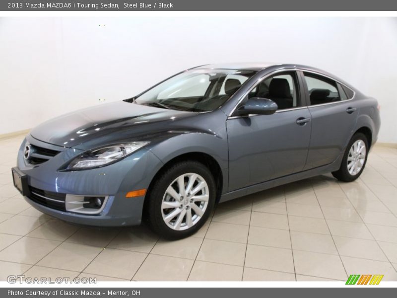 Steel Blue / Black 2013 Mazda MAZDA6 i Touring Sedan
