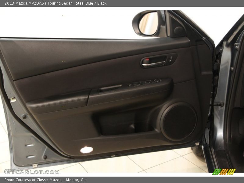 Steel Blue / Black 2013 Mazda MAZDA6 i Touring Sedan