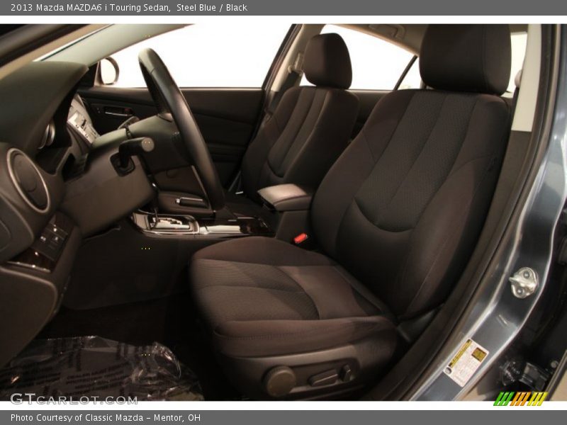 Steel Blue / Black 2013 Mazda MAZDA6 i Touring Sedan