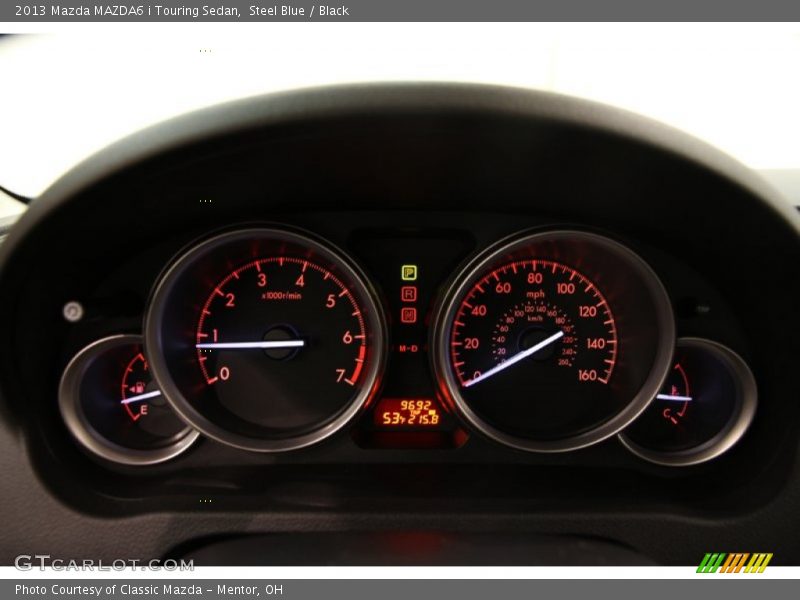 Steel Blue / Black 2013 Mazda MAZDA6 i Touring Sedan