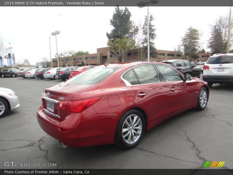 Venetian Ruby / Stone 2014 Infiniti Q 50 Hybrid Premium