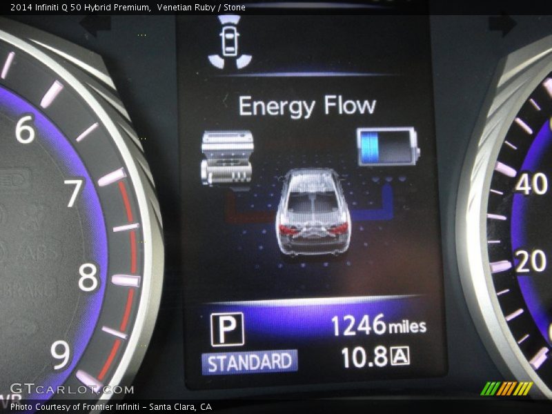 Venetian Ruby / Stone 2014 Infiniti Q 50 Hybrid Premium