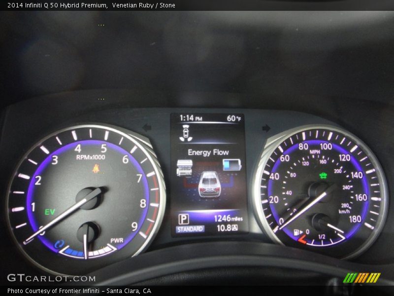 Venetian Ruby / Stone 2014 Infiniti Q 50 Hybrid Premium