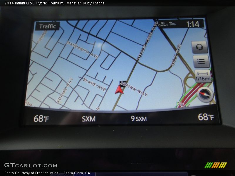 Venetian Ruby / Stone 2014 Infiniti Q 50 Hybrid Premium