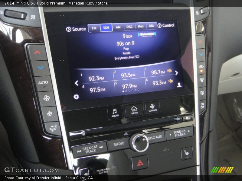 Venetian Ruby / Stone 2014 Infiniti Q 50 Hybrid Premium