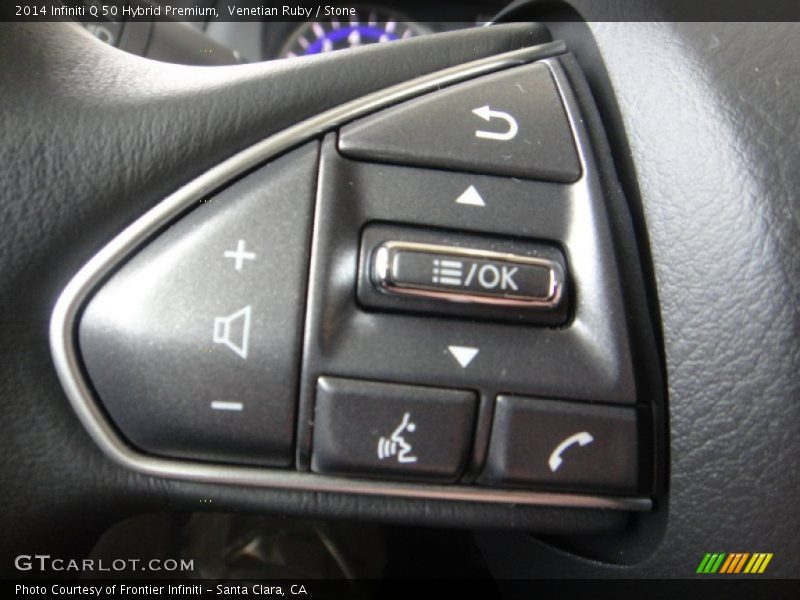 Venetian Ruby / Stone 2014 Infiniti Q 50 Hybrid Premium