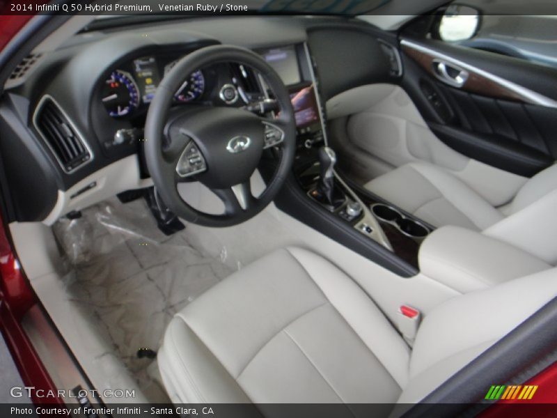 Venetian Ruby / Stone 2014 Infiniti Q 50 Hybrid Premium