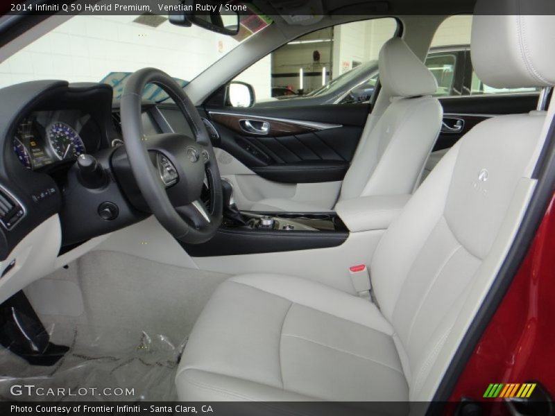 Venetian Ruby / Stone 2014 Infiniti Q 50 Hybrid Premium