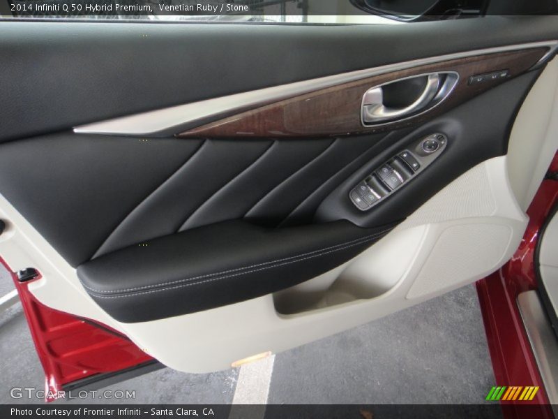 Venetian Ruby / Stone 2014 Infiniti Q 50 Hybrid Premium