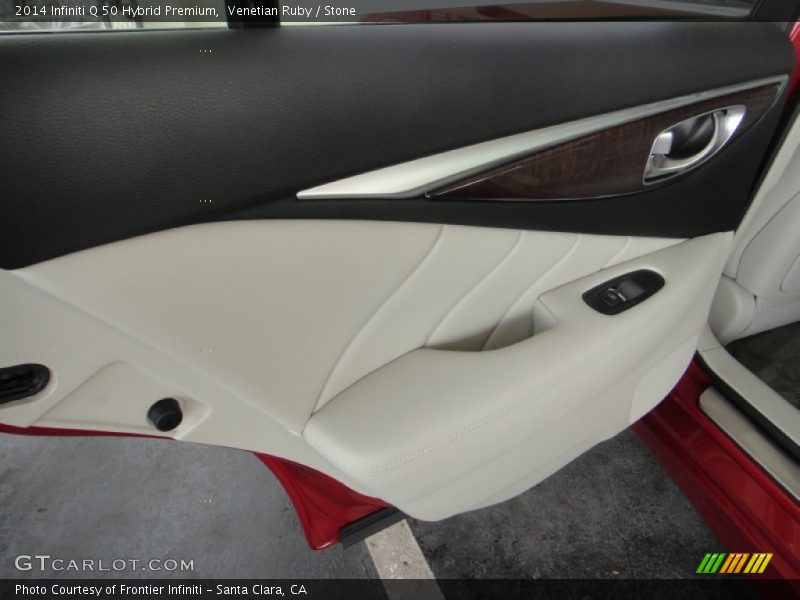 Venetian Ruby / Stone 2014 Infiniti Q 50 Hybrid Premium