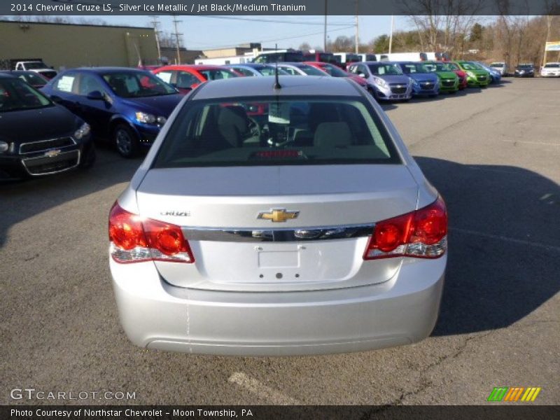 Silver Ice Metallic / Jet Black/Medium Titanium 2014 Chevrolet Cruze LS