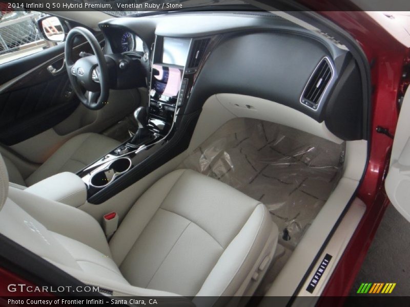 Venetian Ruby / Stone 2014 Infiniti Q 50 Hybrid Premium
