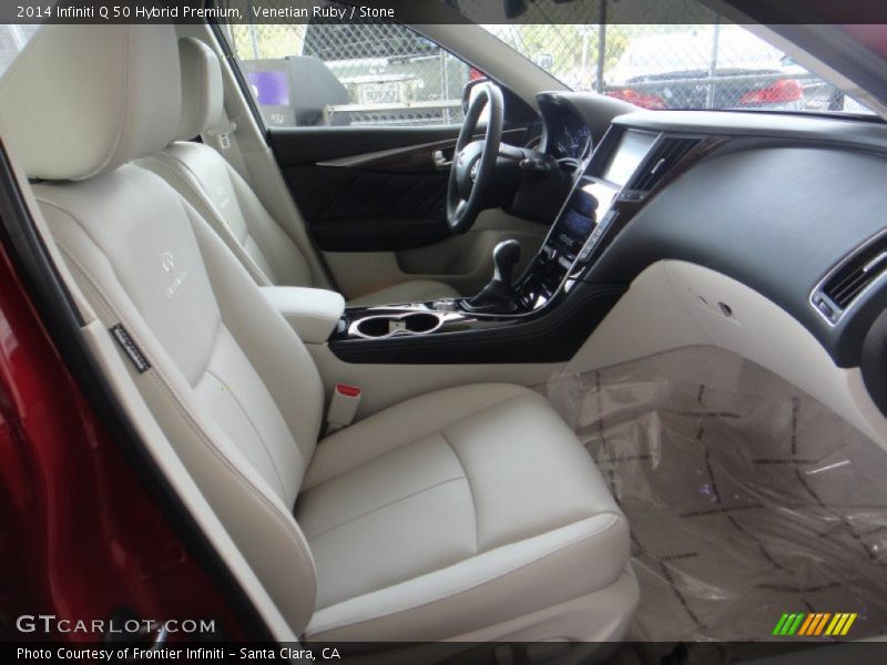 Venetian Ruby / Stone 2014 Infiniti Q 50 Hybrid Premium