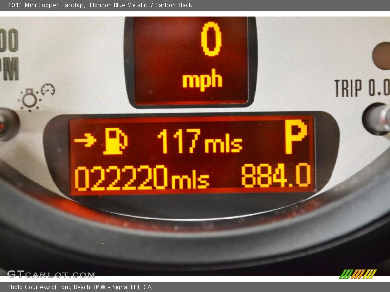 Horizon Blue Metallic / Carbon Black 2011 Mini Cooper Hardtop