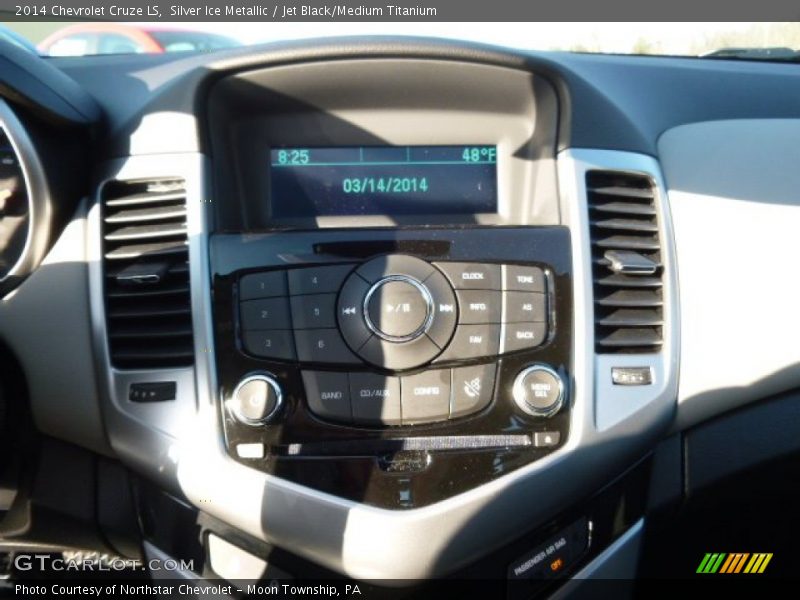 Silver Ice Metallic / Jet Black/Medium Titanium 2014 Chevrolet Cruze LS
