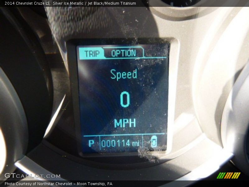 Silver Ice Metallic / Jet Black/Medium Titanium 2014 Chevrolet Cruze LS
