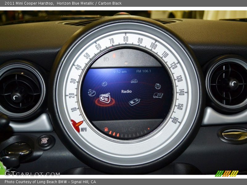 Horizon Blue Metallic / Carbon Black 2011 Mini Cooper Hardtop