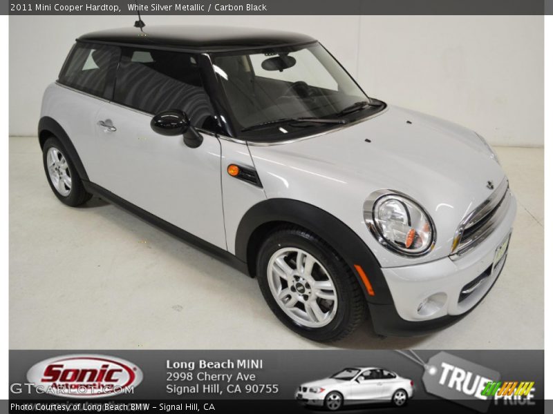 White Silver Metallic / Carbon Black 2011 Mini Cooper Hardtop