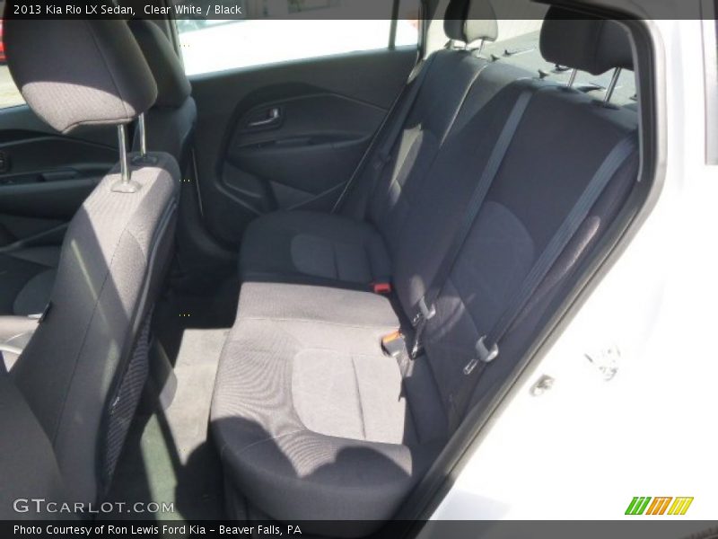 Clear White / Black 2013 Kia Rio LX Sedan