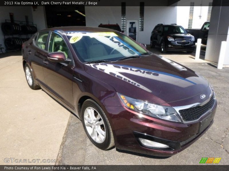 Dark Cherry Pearl Metallic / Beige 2013 Kia Optima LX
