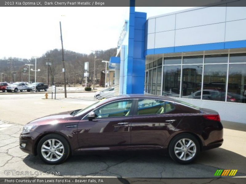 Dark Cherry Pearl Metallic / Beige 2013 Kia Optima LX