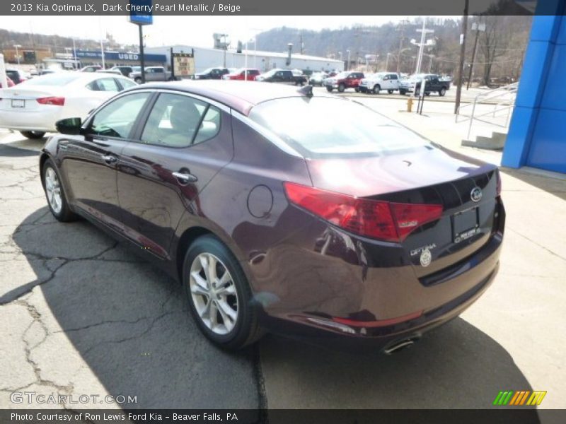 Dark Cherry Pearl Metallic / Beige 2013 Kia Optima LX