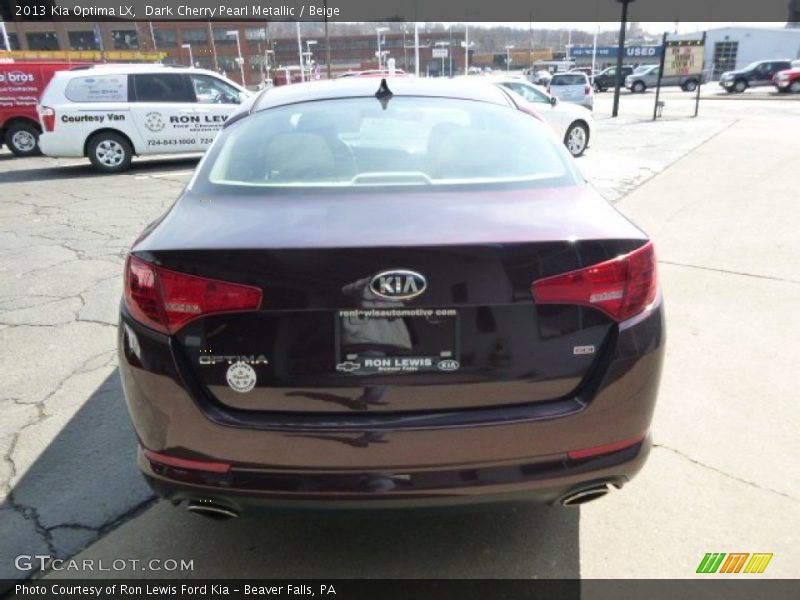 Dark Cherry Pearl Metallic / Beige 2013 Kia Optima LX