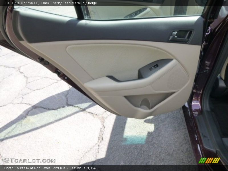Dark Cherry Pearl Metallic / Beige 2013 Kia Optima LX