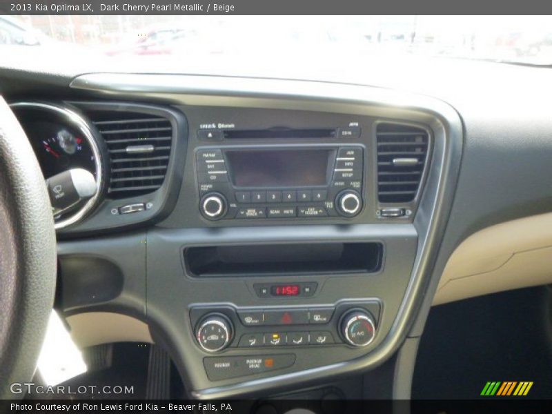 Dark Cherry Pearl Metallic / Beige 2013 Kia Optima LX