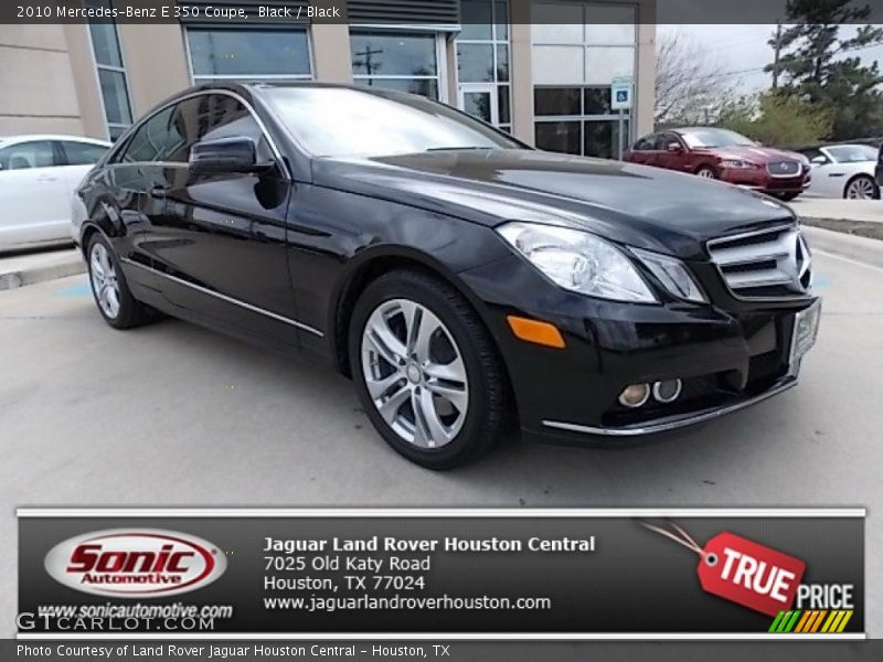 Black / Black 2010 Mercedes-Benz E 350 Coupe