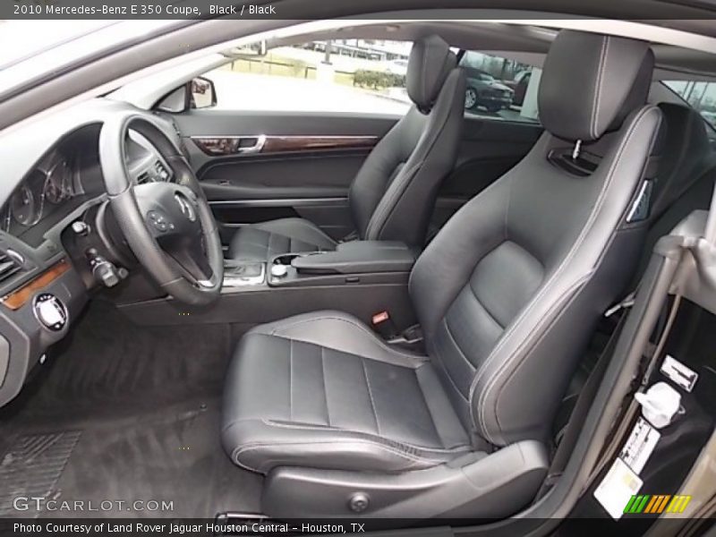 Front Seat of 2010 E 350 Coupe