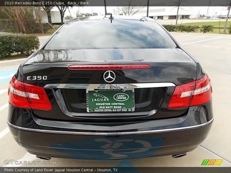 Black / Black 2010 Mercedes-Benz E 350 Coupe