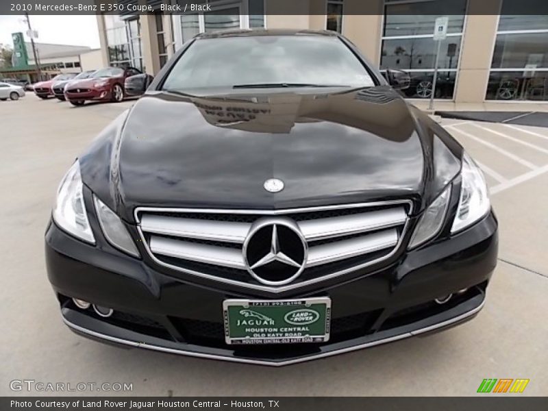 Black / Black 2010 Mercedes-Benz E 350 Coupe