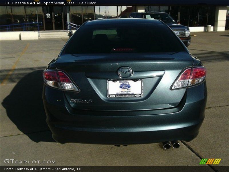 Steel Blue / Black 2013 Mazda MAZDA6 i Sport Sedan
