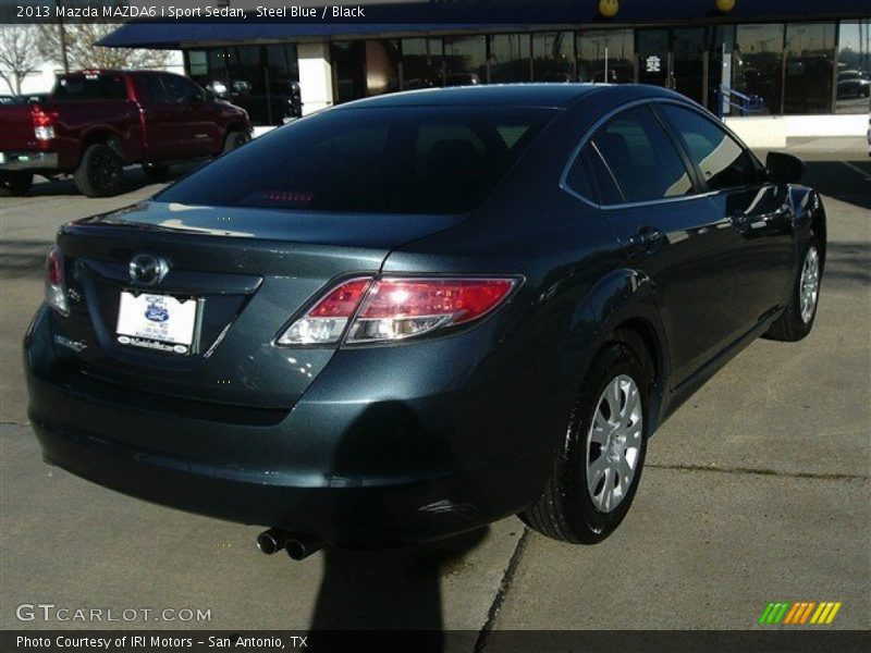 Steel Blue / Black 2013 Mazda MAZDA6 i Sport Sedan