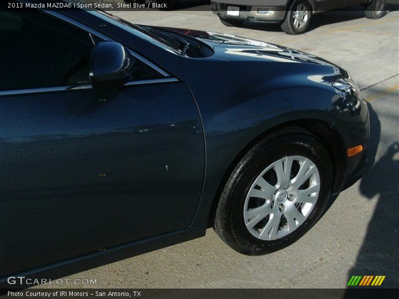 Steel Blue / Black 2013 Mazda MAZDA6 i Sport Sedan