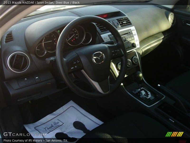 Steel Blue / Black 2013 Mazda MAZDA6 i Sport Sedan