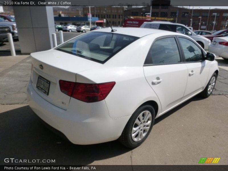 Clear White / Coffee 2010 Kia Forte EX
