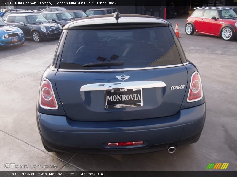 Horizon Blue Metallic / Carbon Black 2011 Mini Cooper Hardtop