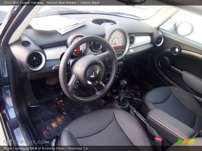 Horizon Blue Metallic / Carbon Black 2011 Mini Cooper Hardtop