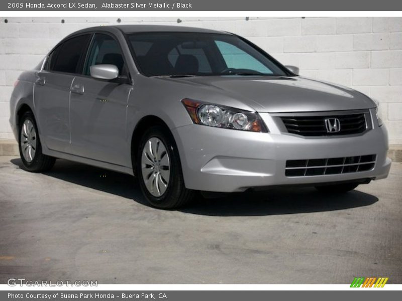 Alabaster Silver Metallic / Black 2009 Honda Accord LX Sedan