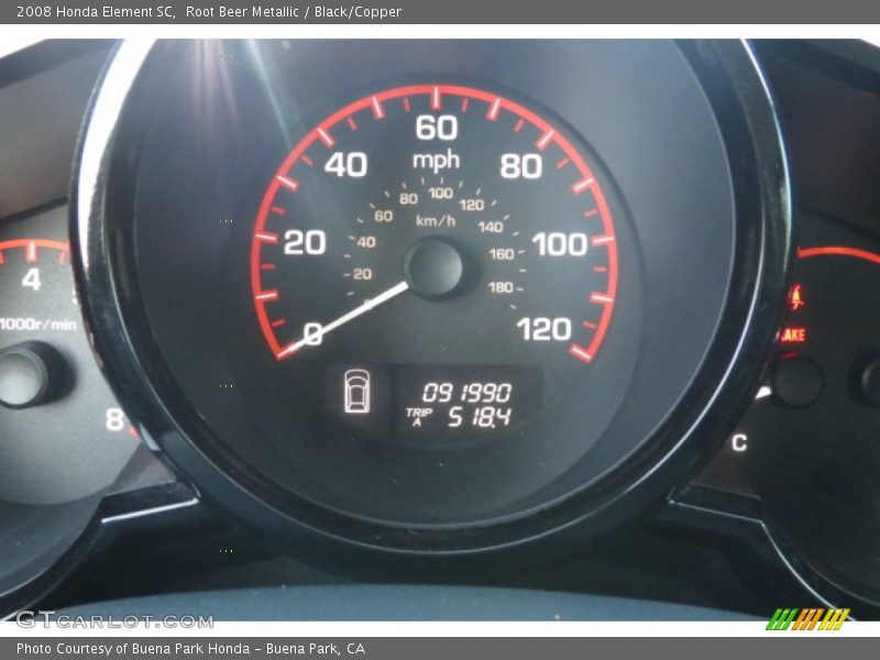 Root Beer Metallic / Black/Copper 2008 Honda Element SC