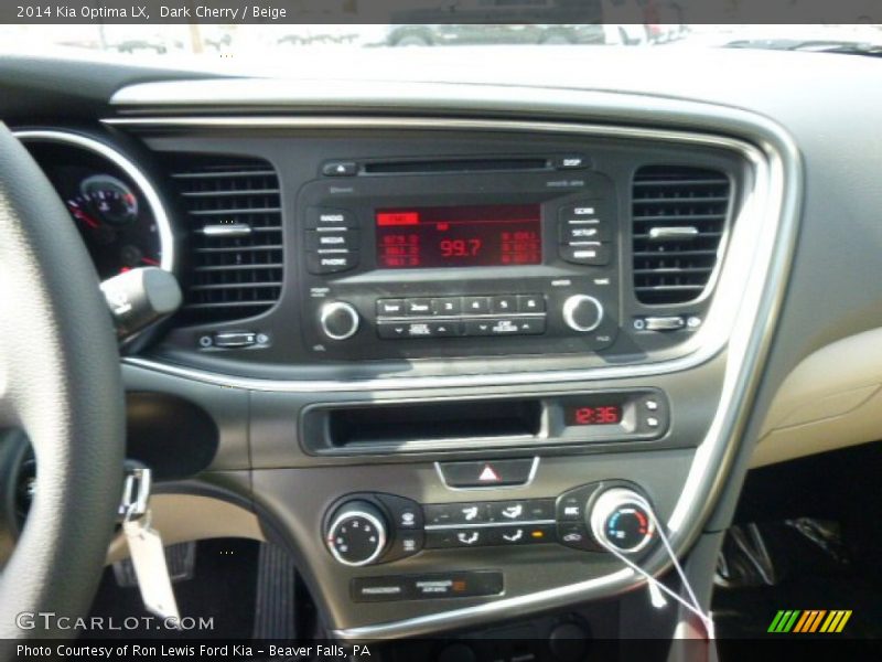 Dark Cherry / Beige 2014 Kia Optima LX