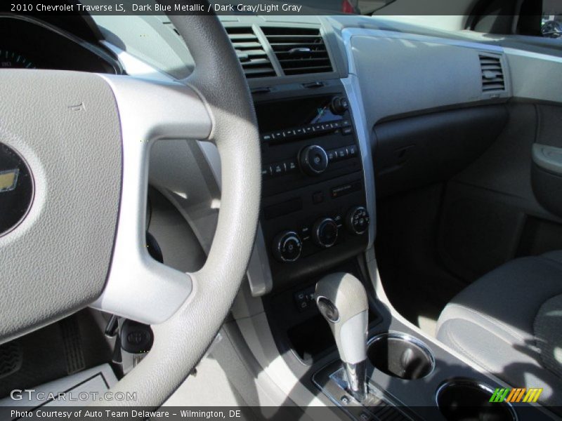 Dark Blue Metallic / Dark Gray/Light Gray 2010 Chevrolet Traverse LS