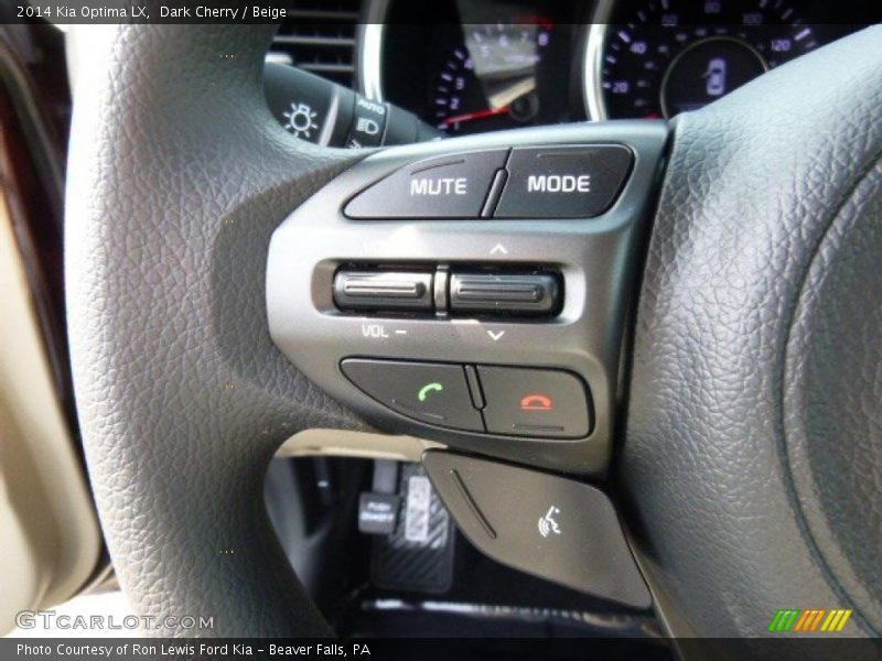 Dark Cherry / Beige 2014 Kia Optima LX