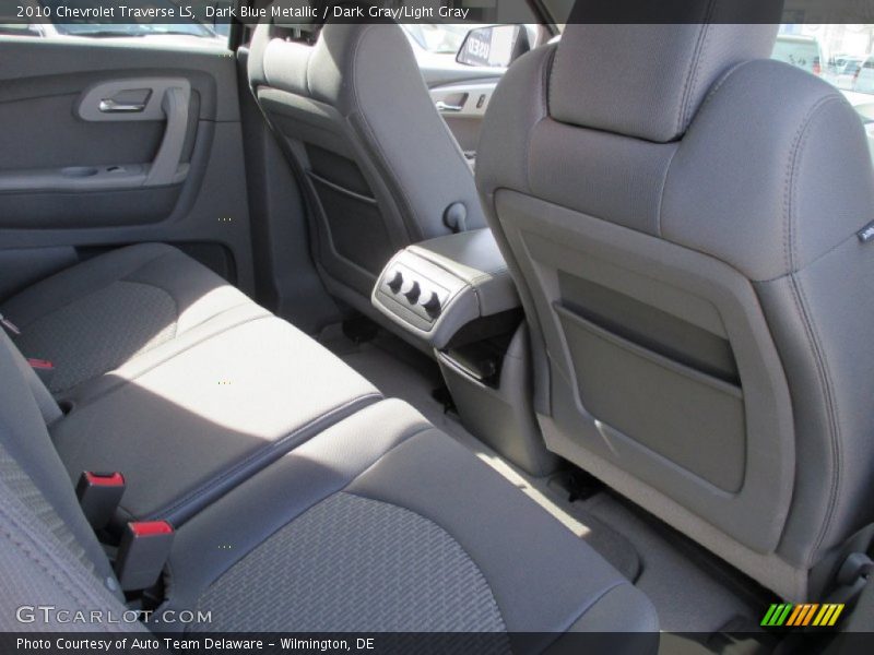 Dark Blue Metallic / Dark Gray/Light Gray 2010 Chevrolet Traverse LS