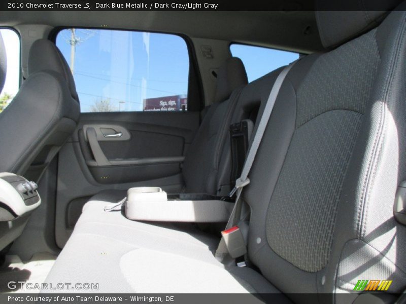 Dark Blue Metallic / Dark Gray/Light Gray 2010 Chevrolet Traverse LS