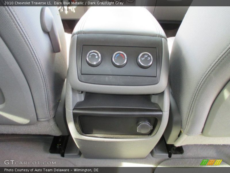 Dark Blue Metallic / Dark Gray/Light Gray 2010 Chevrolet Traverse LS