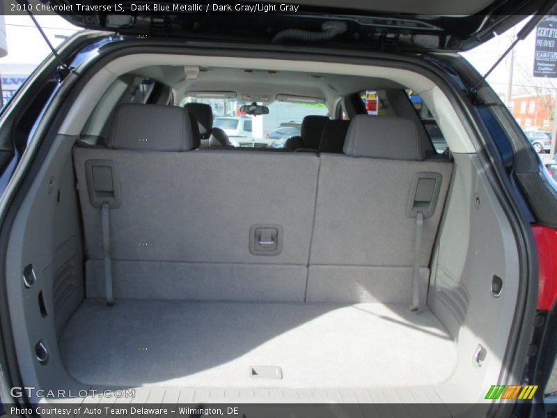 Dark Blue Metallic / Dark Gray/Light Gray 2010 Chevrolet Traverse LS