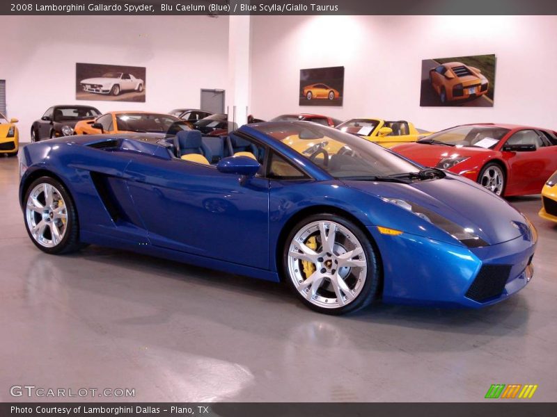 Blu Caelum (Blue) / Blue Scylla/Giallo Taurus 2008 Lamborghini Gallardo Spyder